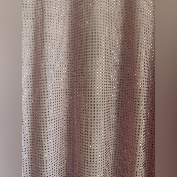 Alessandra Rich Crystal Embellished Shimmer Midi Bodycon Dress Size IT40 US4 - Picture 3 of 11